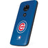 MLB Chicago Cubs - Solid Distressed Moto E5 Play Skin